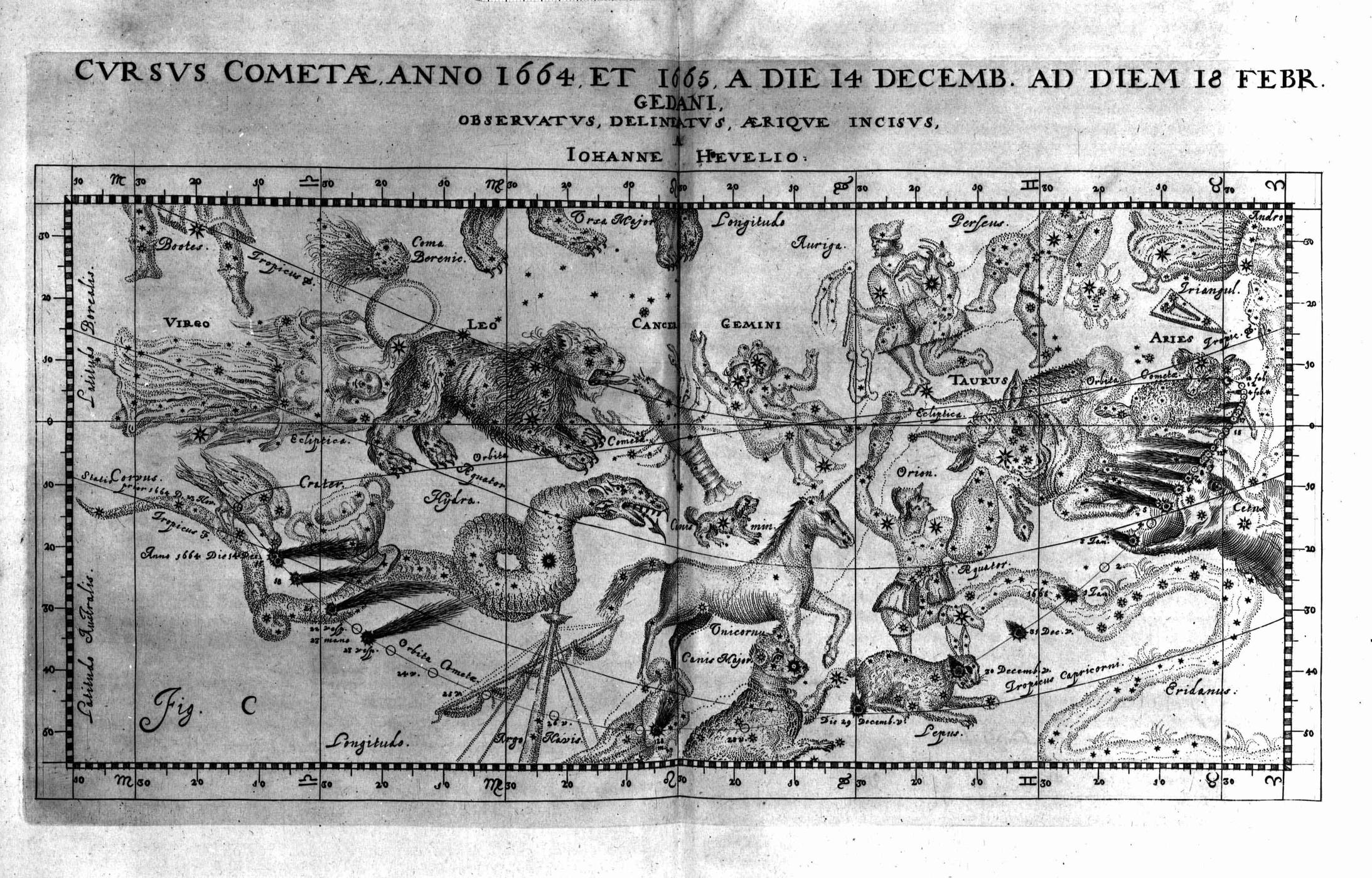 Comète C/1664 W1 - 4